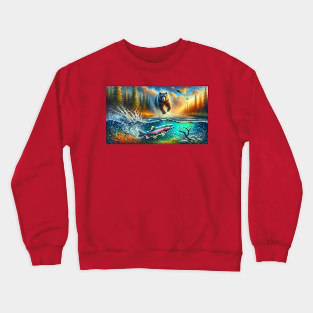 Fishing Canada Style . Crewneck Sweatshirt by Canadaman99